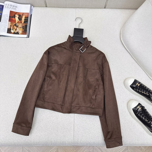 Hermes Vintage Motorcycle Jacket in Eco-Friendly Suede