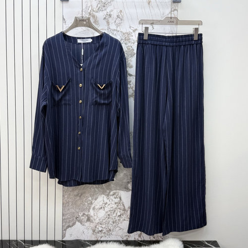 Valentino Striped Linen Two-piece Suit, Comfortable & Slimming