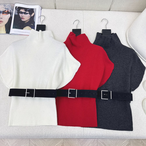 Brunello Cucinelli High - Neck Sleeveless Wool Sweater for a Cozy Feel