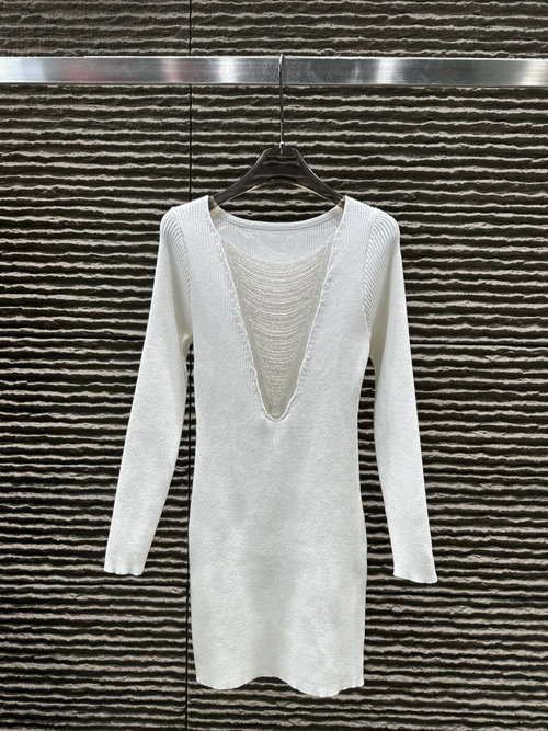 Balmain Elegant Noble-Style Knit Dress