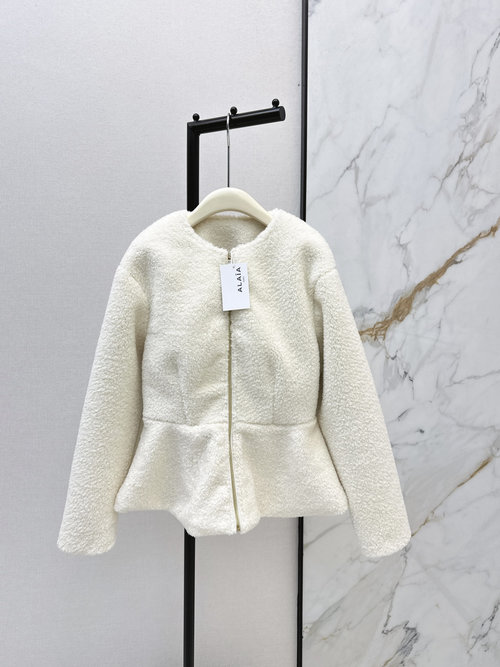 Alaia Cozy Teddy Waistcoat with Zipper Design