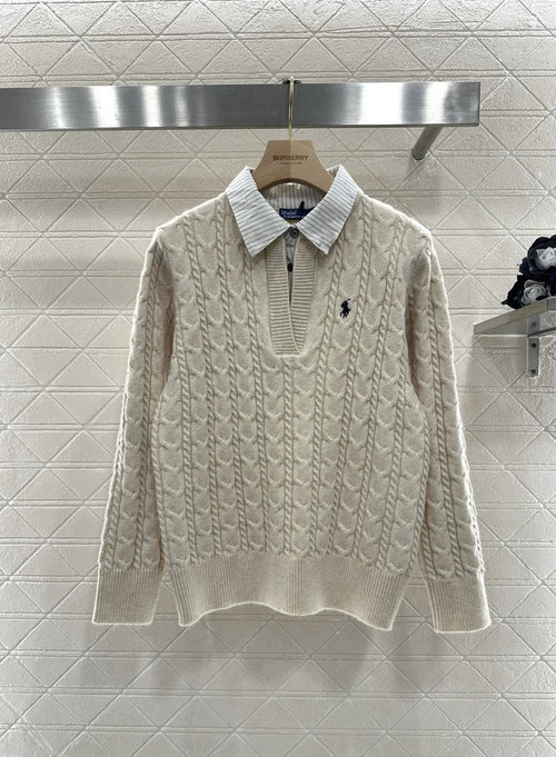 Polo Ralph Lauren Cozy Wool Knit Pullover with Pony Logo