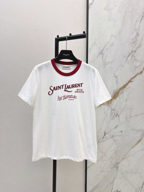 Loro Piana Letter Pattern Printed T-Shirt, High Density, Good Handfeel