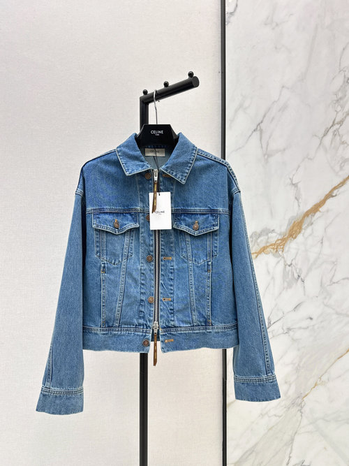 Celine Double-zip Denim Jacket with New Design