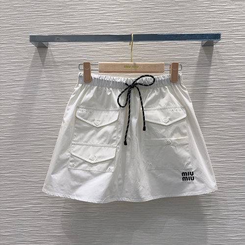 Miu Miu Elegant Blouse and Skirt Set in Luxurious Fabric