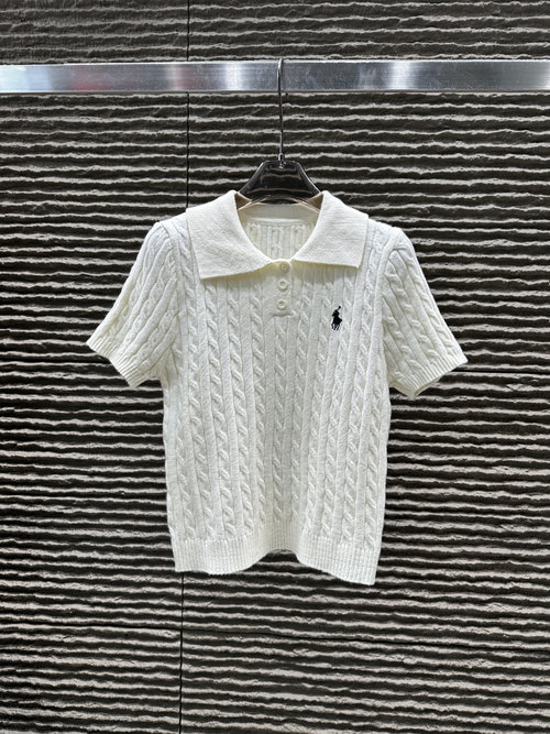 Polo Ralph Lauren Embroidered Logo Collared Knitted Short Sleeve