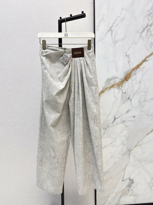 Loewe Wrinkle Coat and Trousers, Stylish Elegant