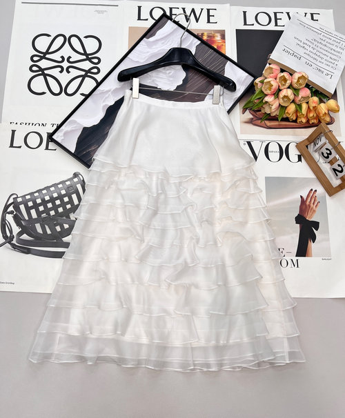 Dior Ethereal Layered Tulle and Silk High-Waisted Skirt