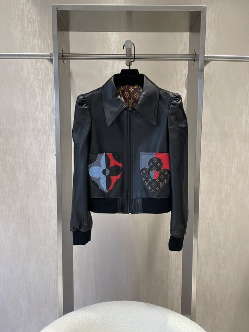 Louis Vuitton Top-quality Imported Sheepskin Jacket with Vintage Lining