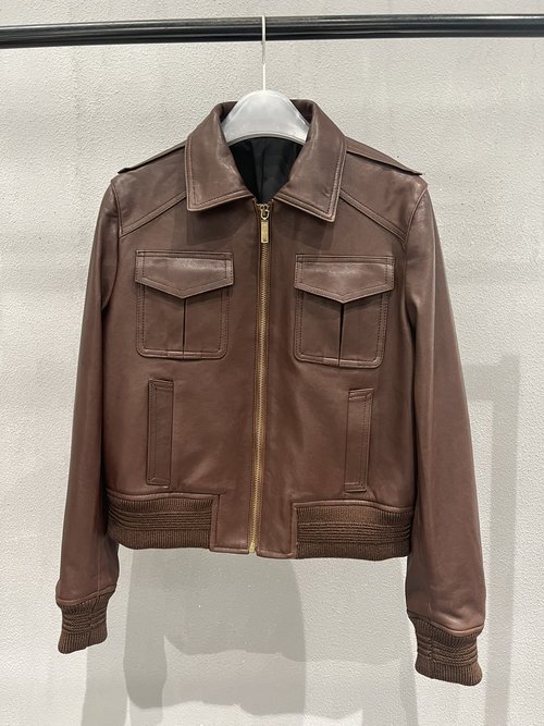 Yves Saint Laurent Soft Semi-vegetable Tanned Sheepskin Jacket