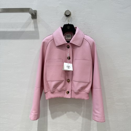 Hermes Exclusive High-end Minimalist Single Pure Lambskin Jacket