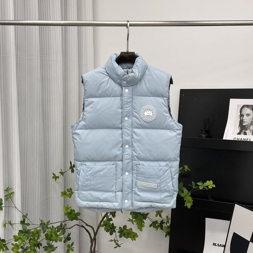 Canada Goose White Label Glacier Down Vest in Dawn Blue Hue