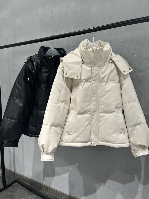 Celine Celine Lambskin Down Jacket with Detachable Hood