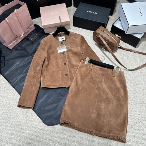 Miu Miu Vintage College Style Suit with 3D Tailoring