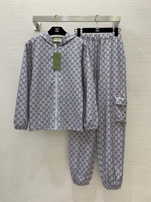 Gucci GG-Printed Sports Set with Hoodie & Cargo Pants