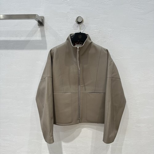 Hermes High-end Original Single-quality Lambskin Jacket with Minimalist Design