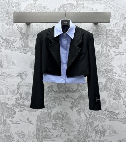 Alexander Wang Imported Two-Piece Suit Jacket with Detachable Design