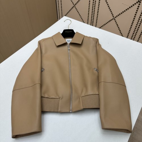Hermes Minimalist Leather Jacket with Handmade Edging