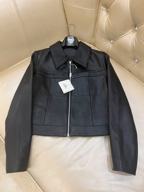Hermes Premium Leather Jacket with Custom Oil - edged Details