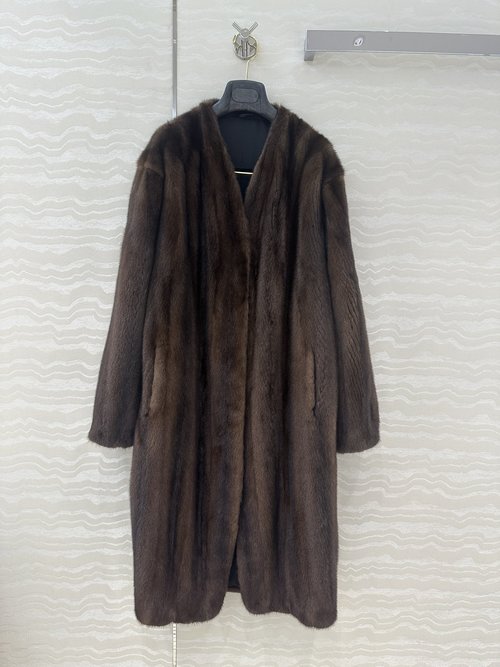 The Row Luxury Mink Coat with Handcrafted Cutting