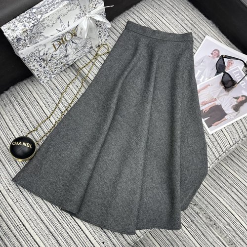 Dior Premium Wool Blend High-Waisted Skirt