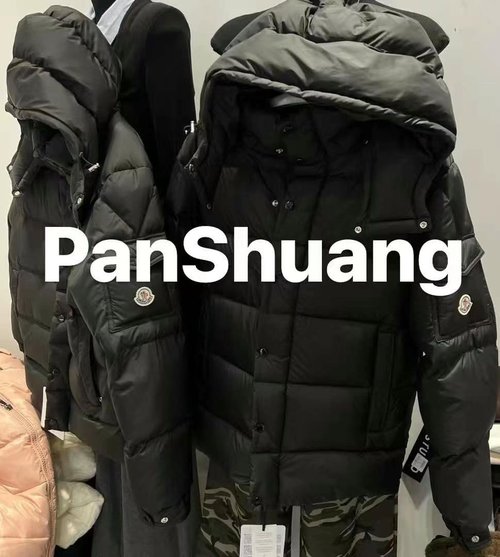 Moncler New Matte Black Warrior-style Down Jacket