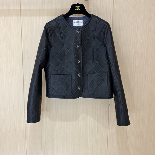 Chanel Classic Leather Jacket with Customizable Hardware, Imported Leather