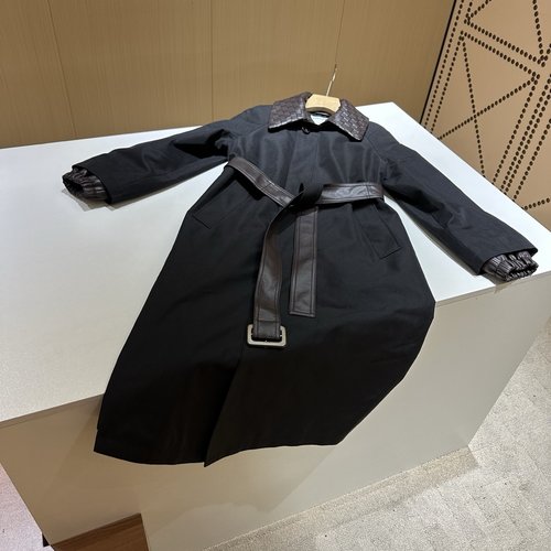 Bottega Veneta Iconic Belted Trench Coat in Imported Sturdy Fabric