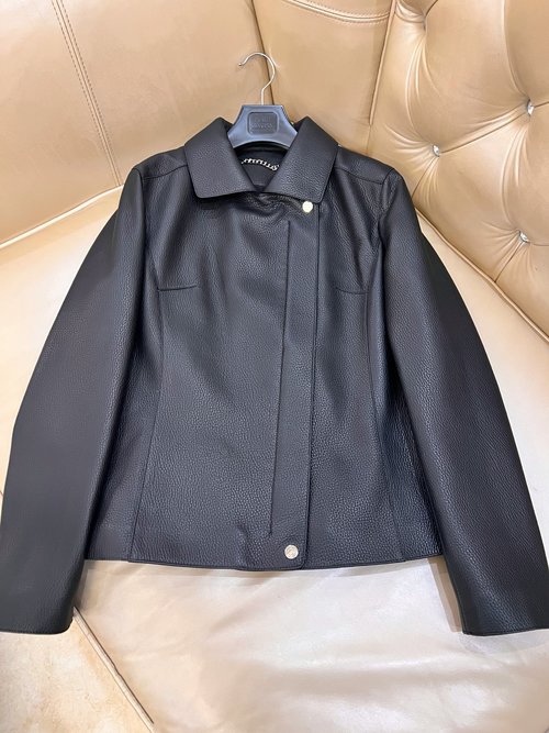 Hermes Classic Leather Jacket with Cashmere, Turkish Lambskin and Artistic Lining