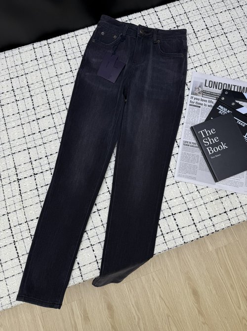 Prada Versatile Slimming Jeans with Pocket Print