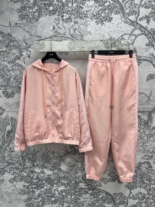 Dior Color-blocked Letter Webbing Stylish Casual Suit