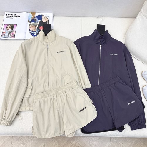 Miu Miu Miu Style Sunscreen Windbreaker Suit, Cool and Photogenic