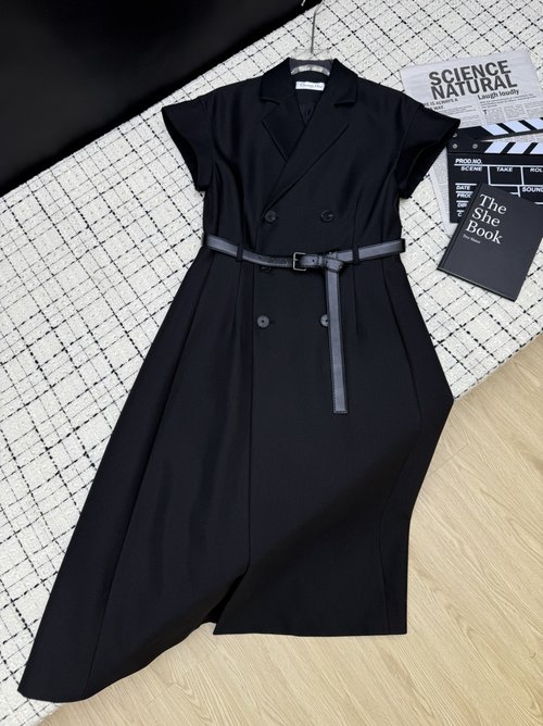 Dior Double-breasted Long Dress for All Occasions