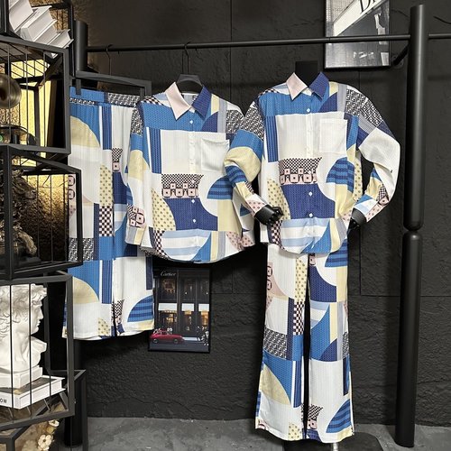 Fendi Classic and Versatile Satin Long-sleeved Suit with Contrast Color Design