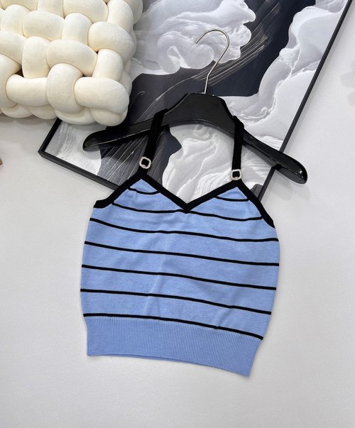 Chanel Slingback Striped Knit Tank Top: Unique Style and Comfort