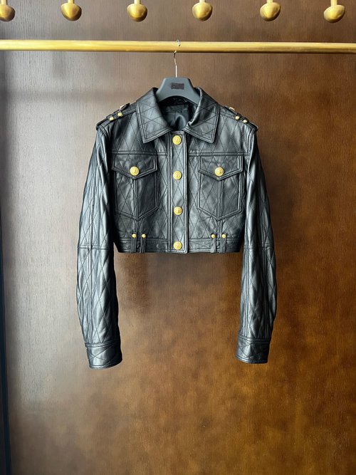 Chanel Timeless and Stylish Leather Jacket with Custom Hardware