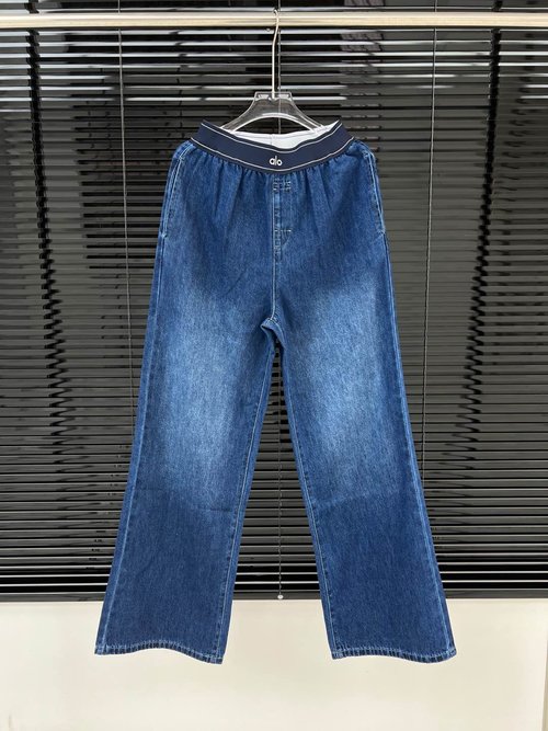 Alo ALO Woven Waist Casual Trousers, Soft and Versatile