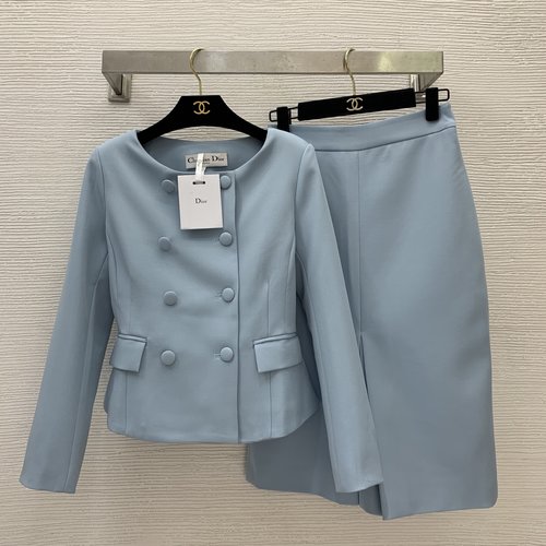 Dior Elegant Double-breasted Professional Commuting Suit