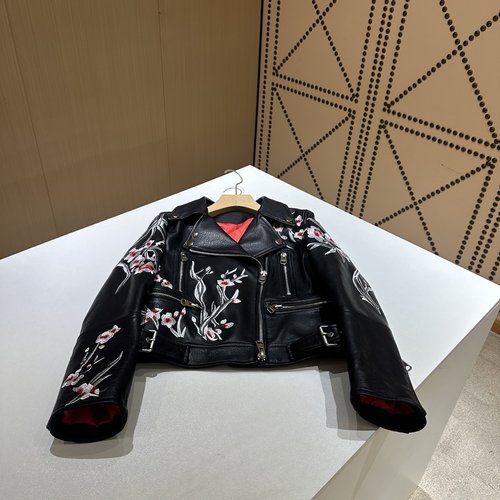 Alexander Wang High - end Embroidered Suit Crafted from New Zealand Lambskin with Contrasting Lining