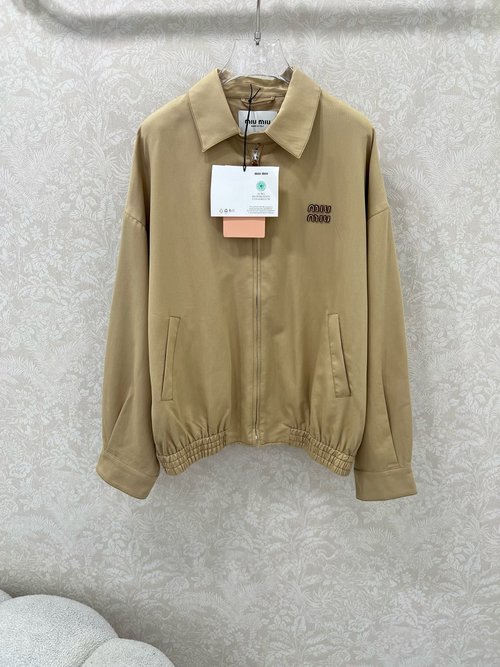 Loro Piana Casual Flight Jacket in YB Twill Cotton with Letter Logo