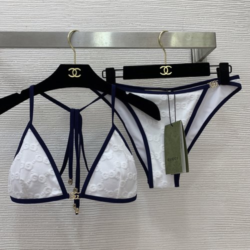 Gucci GG Monogram Sexy Padded Bikini Set for Beach