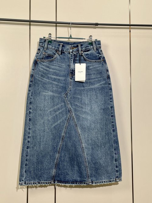 Celine New A-Line Denim Skirt, Flattering Fit