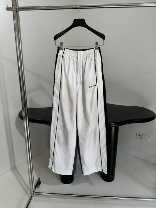 Balenciaga Tracksuit Sport Pants with Logo Embroidery and Color Blocking Design