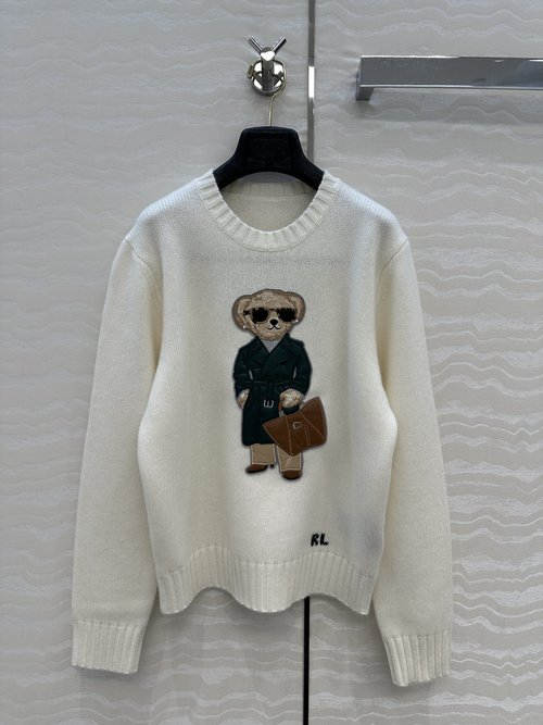 Loro Piana Exclusively-Launched High-End Purple Label RL Bear Sweater