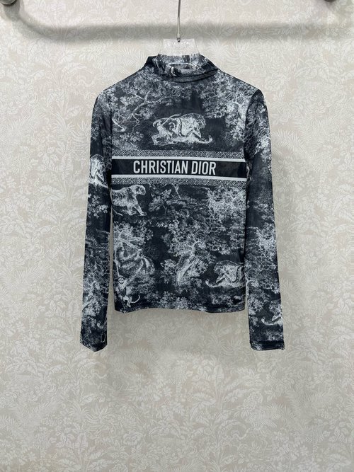 Dior Tiger Print Mesh Camisole for Layering