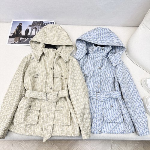 Dior Exclusive Full-D Jacquard Hooded Jacket with Pockets