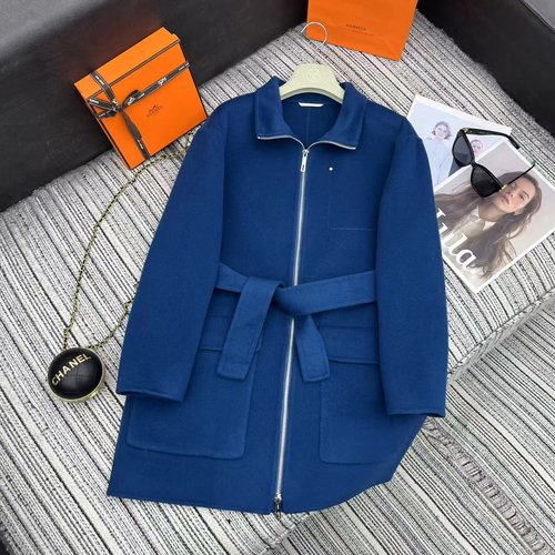 Hermes Recommended Early Autumn-Winter Double-Sided Cashmere Coat