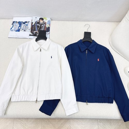 Polo Ralph Lauren Classic Logo Embroidered Denim Jacket with Zipper