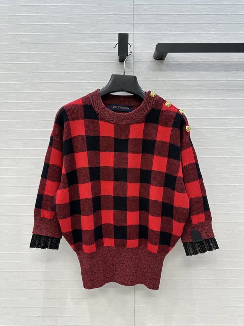 Louis Vuitton New Retro Checked Knitwear, Fashionable