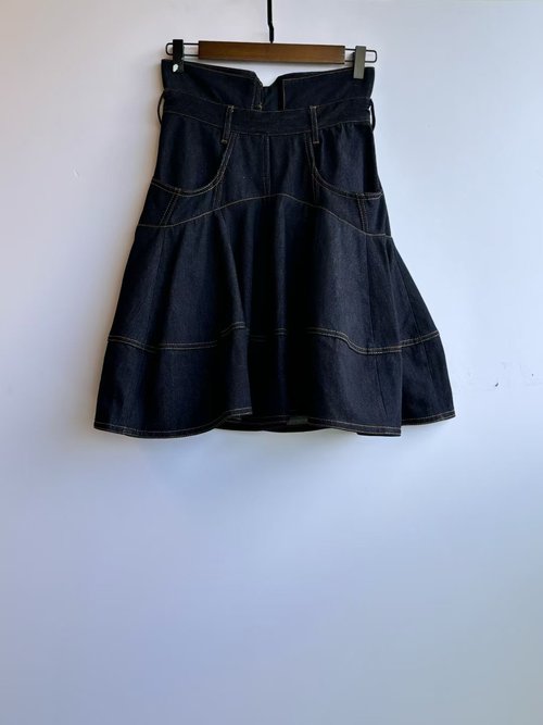 Zimmermann Starry Black Denim Skirt, Suitable for Various Styles